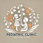 DALL·E 2024-12-11 17.58.34 - A pediatric clinic logo featuring a combination of lily of the valley flowers (suzuran) and children. The design is minimalistic and elegant, incorpor